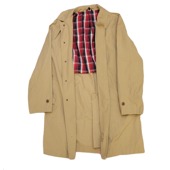 Men's Vintage L.L. Bean Tan Trench Coat - Large - Picture 3 of 7